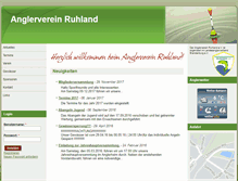Tablet Screenshot of anglerverein-ruhland.de